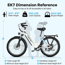 Load image into Gallery viewer, 1000 Peak Electric Bike for Adults, up 80 Miles Removable Battery Ebike, 26&quot; Electric E Bike with 7-Speed,Adult Electric Bicycles
