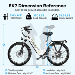1000 Peak Electric Bike for Adults, up 80 Miles Removable Battery Ebike, 26" Electric E Bike with 7-Speed,Adult Electric Bicycles