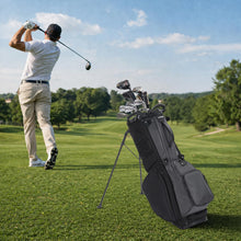Load image into Gallery viewer, Camboke 15-Way Golf Stand Bag, Lightweight Golf Bag with Full-Length Dividers&amp;Rubber Top, Golf Club Carry Bag with Cooler Pocket, Dual Strap, Rain Hood for Men Women (Black)
