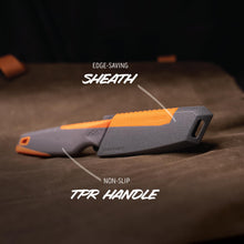 Load image into Gallery viewer, OUTDOOR EDGE VANTEX - Premium 5" Boning Knife, High Carbon Steel, Ergonomic Handle &amp; Titanium Coated Blade, Great for Field Dressing Processing Elk and Deer
