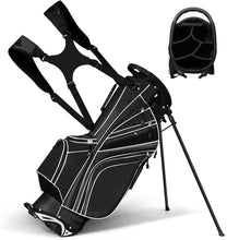 Load image into Gallery viewer, Tangkula Golf Stand Bag with 6 Way Top Dividers, Black
