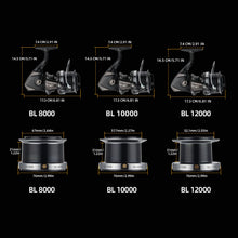 Load image into Gallery viewer, Big Game Surf Spinning Fishing Reel, 44Lbs Max Drag Saltwater Fishing Reels
