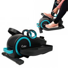 Load image into Gallery viewer, Cubii Total Body Under Desk Elliptical Bike with Built-in Upper Body Resistance Bands | Seated Exercise Machine - Arms + Legs Workout for Seniors &amp; All Ages, 12 Resistance Levels, LCD Display
