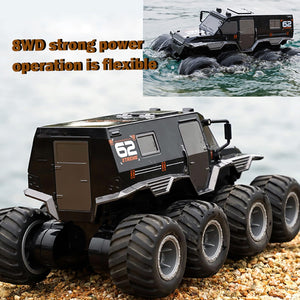 Amphibious Remote Control Car RC Boats Waterproof RC Monster Truck 2.4GHz 8WD 2 Battery Drift RC Stunt Cars