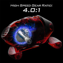 Load image into Gallery viewer, KastKing Brutus Spincast Fishing Reel, Reversible Handle, Easy Push-Button
