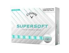 Load image into Gallery viewer, Callaway Golf Supersoft Golf Balls (Distressed Teal Stripe, One Dozen)
