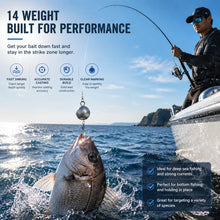 Load image into Gallery viewer, MLYLM 3 Pack 10 oz Cannonball Sinkers — 10oz Lead Downrigger Ball Trolling Weights for King Salmon Lake Trout COHO, Great Lakes Deep Trolling Charter Boat Tackle, Saltwater Pacific Trolling
