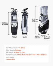 Load image into Gallery viewer, VEVOR Golf Cart Bag, 14 Way Molded Lock Top Divider Organizer, Golf Club Bag with Full-Length Divider, Handles, Storage Pockets, Shoulder Strap, Rain Hood, Smooth Zippers for Men &amp; Women
