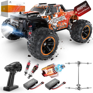 Brushless Fast RC Cars,1:16 52KM/H High Speed Remote Control Car,4X4 All Terrains RC Monster Truck, Waterproof Off-Road Hobby Electric Vehicle
