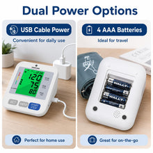 Load image into Gallery viewer, FDA-Cleared Blood Pressure Monitor, Upper Arm, Wide Cuff, Large Display
