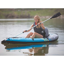 Load image into Gallery viewer, Sevylor QuickPak K1 1-Person Inflatable Kayak, Kayak Folds into Backpack with 5-Minute Setup, 21-Gauge PVC Construction; Hand Pump &amp; Paddle Included
