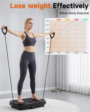 Load image into Gallery viewer, WATEYA Vibration Plate Exercise Machine, Vibrating Platform for Lymphatic Drainage with 200 Adjustable Speeds, Power Vibration Plate for Weight Loss &amp; Fitness, Supports Max Weight 450 Lbs (Black)
