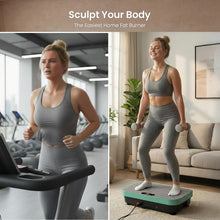 Load image into Gallery viewer, Vibration Plate Exercise Machine: TISSCARE Vibrating Plates for Weight Loss and Lymphatic Drainage, 400lbs Shake Plate Whole Body Workout Platform for Home Fitness Fat Burner Gifts（Green）

