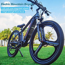 Load image into Gallery viewer, Electric Bikes for Adults,29inch Fat Tire Electric Mountain Bicycle,500w 48v Hidden in The Frame Removable Battery
