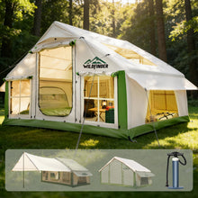 Load image into Gallery viewer, Inflatable Tent with Skylight &amp; Awning,Blow Up Tents for Camping,Hot Tent
