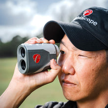 Load image into Gallery viewer, FlightScope i4 Golf Rangefinder with 6X Magnification, 1,000 Yard Range, Built-in Magnet | Combines GPS, Local Conditions, Slope and your Swing Data for Personalized Smart Gapping Club Recommendations
