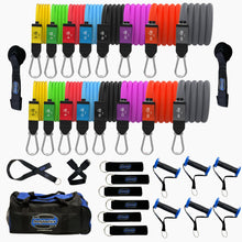Load image into Gallery viewer, Bodylastics Pro Series Resistance Band Set-Resistance Bands (3-1120 Lbs Set Assorted)
