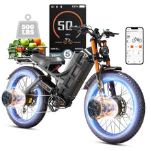 Load image into Gallery viewer, Romeo Pro 3 Adults Electric Bike 5000W 50MPH Dual Motor Electric Bike 60V 80AH Long Range Electric Mountain Bike Air Damper
