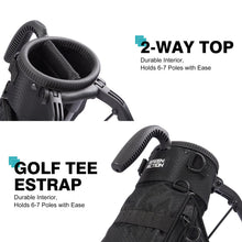 Load image into Gallery viewer, GREEN ACTION Lightweight Golf Stand Bag for Men Small Golf Clubs Bag with Strap &amp; Stand Pitch and Putt Golf Club Bags Holds 5-6 Clubs Easy to Carry for Driving Range, Par 3, Standard Courses

