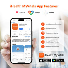 Load image into Gallery viewer, iHealth Push Wrist Blood Pressure Monitor, Bluetooth Smart BP Machine with App, Cuff Fits 5.5"-7.75" -White
