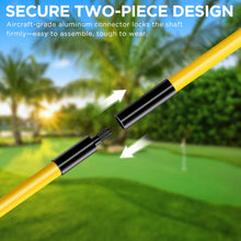 Load image into Gallery viewer, KINGTOP 3 ft Yellow Golf Flagsticks, 2-Section, 3 Pack
