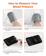 Load image into Gallery viewer, Blood Pressure Monitors for Home Use with Bag FSA&amp;HSA Eligible,One-Touch Automatic Measurement with Large LED
