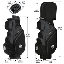 Load image into Gallery viewer, Shopsource 14 Way Golf Cart Bag with Molded Lock Top n Upgrade 900D Oxford
