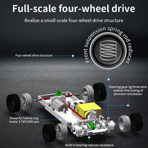 RC Electric Mini Racing Drift Car Model 1:43 Scale 2.4G Full Scale Linkage Light Set Max Speed 15km/h Indoor Mini RC Toys