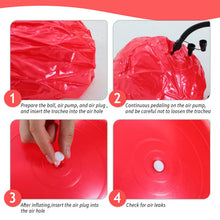 Load image into Gallery viewer, Hungdao 6 Pack 22 Inch Heavy Duty Exercise Balls Inflatable Pregnancy Yoga Pilates -(Red)
