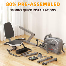 Load image into Gallery viewer, VANSWE Recumbent Exercise Bike with Arm Exerciser - Elliptical Recumbent Cross Trainer
