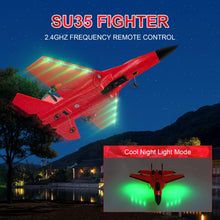 Load image into Gallery viewer, RC Airplane 2CH RC Plane 2.4GHz Remote Control Plane RTF SU35 RC Jet Easy to Fly FX620 Airplane Toys RC Planes (Red）
