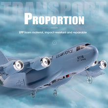 Load image into Gallery viewer, RC Plane Remote Control Airplane, 2 Channels RC Airplane, C-17 Military Transport Aircraft, 2.4GHz EPP Foam Fixed-Wing RC Glider
