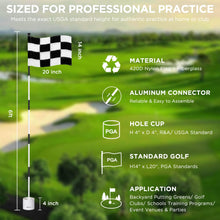 Load image into Gallery viewer, KINGTOP 6 ft Fiberglass Golf Flagstick, Threaded Aluminum Connectors
