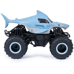 Monster Jam, Official Megalodon Remote Control Monster Truck for Boys and Girls, 1:24 Scale, 2.4 GHz, Kids Toys for Ages 4 and Up