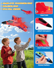 Load image into Gallery viewer, 2.4GHz Remote Control Jet with Gyro Stabilizer, LED Lights, 2 Batteries, Easy to Fly for Kids
