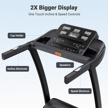 Load image into Gallery viewer, THERUN Incline Treadmill - Carbon Black- Speaker
