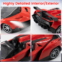 Load image into Gallery viewer, Electric Sport Roadster,1/16 Red Sports Racing Remote Control Car,RC Model Toy for Kids Aged 4-12
