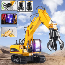 Load image into Gallery viewer, 3 in 1 Remote Control Excavator Toy 1/14 Scale RC Excavator, 16 Channel Upgrade Full Functional Construction Vehicles
