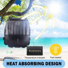 Load image into Gallery viewer, KIPIDA Solar Shower Bag,5 gallons/20L Solar Heating Camping Shower Bag with Removable Hose and On-Off Switchable Shower Head for Camping Beach Swimming Outdoor Traveling Hiking (Black)
