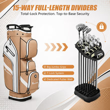Load image into Gallery viewer, XDriveMax 14-Way Golf Cart Bag, Silent Lock Top &amp; Full Length Dividers
