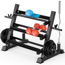 Load image into Gallery viewer, YOLEO Professional Dumbbell Rack, 1100LBS Capacity Weight Rack for Dumbbells Barbells -(Rack Only)
