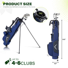 Load image into Gallery viewer, uniHimal Small Par 3 Golf Stand Bag - Lightweight for Pitch &amp; Putt Blue

