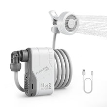 Load image into Gallery viewer, FLEXTAILGEAR MAX Shower Ultralight Rechargeable Outdoor Shower Pump, Portable Camping Showerhead Handheld, Travel Shower with USB-C Water Pump for Hiking, Car wash, Pet Cleaning, Beach Vacations
