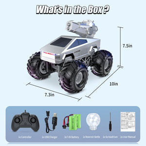 1:16 Remote Control Car, 2.4GHz Shoot Water RC Cars, 4WD Amphibious RC Truck, All Terrain Off-Road Remote Control Monster Truck