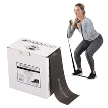 Load image into Gallery viewer, THERABAND Resistance Band 50 Yard Roll, Special Heavy Black Non-Latex Professional Elastic Bands -Black
