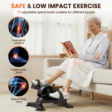 Load image into Gallery viewer, LifeOG Pedal Exerciser Under Desk Bike-Mini Exercise - Black
