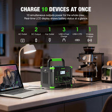 Load image into Gallery viewer, 1000W Portable Solar Generator 200W Solar Panel for Hiking Exploration

