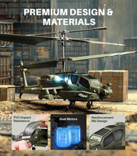 Load image into Gallery viewer, RC Helicopters, S51H Remote Control Helicopter 2.4GHz Military Army Toys for Boys Girls Kids with Altitude Hold
