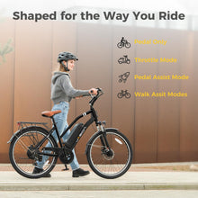 Load image into Gallery viewer, Electric Bike for Adults, 1000W Motor Peak Ebike, 450Wh Removeable Battery, 26&#39;&#39; City Cruiser Bicycle, 22 MPH
