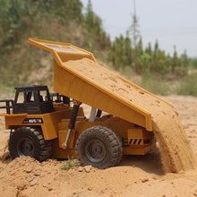 Load image into Gallery viewer, Remote Control Dump Truck 2.4Ghz 4WD RC Truck 6 Channel Mine Construction Vehicle Toy Machine Model
